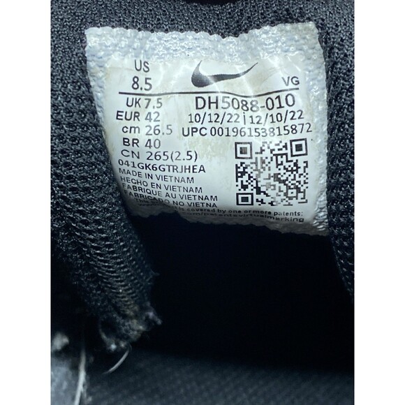 Nike Vapor Edge Shark 2 Mens size 8.5 Football Cleats Black Gray DH5088 010 - Picture 6 of 7